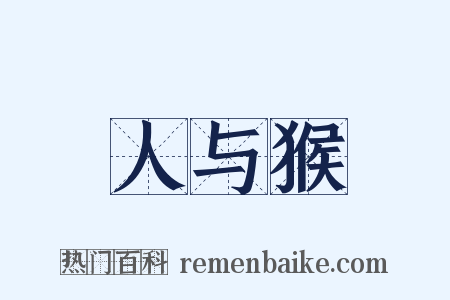 人与猴是什么意思的图片
